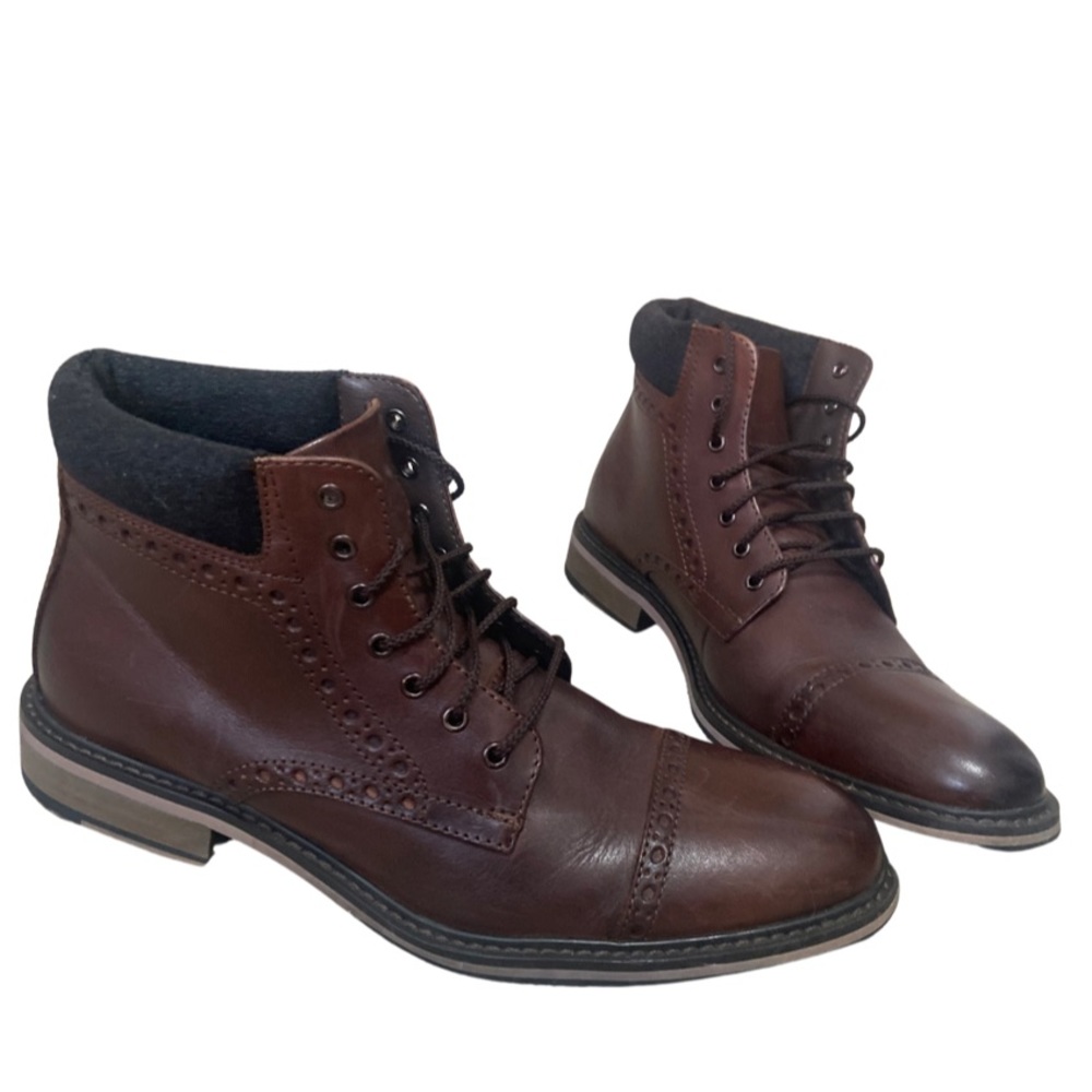 Leather boots